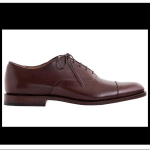 New J. Crew Oar Stripe cap-toe oxfords Italian